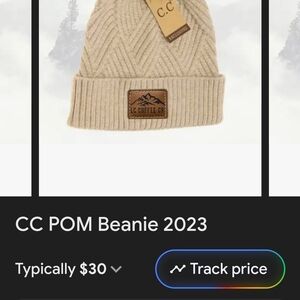 Tan Beanie. Stay Warm With This C.C  Beanie Adorned With LC COFFEE SWAG